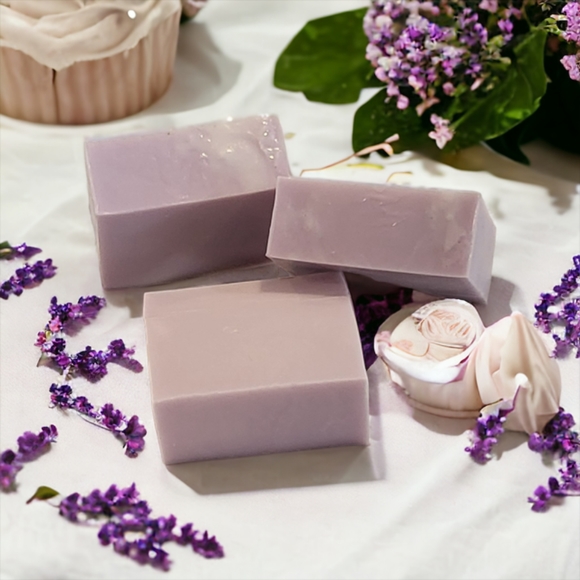 Hand Crafted Other - VANILLA LAVENDER GOAT MILK LUXURY HANDCRAFTED SOAPS SET OF THREE